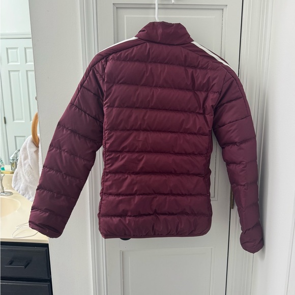 Adidas Women's Maroon Puffer Jacket - Picture 2 of 4